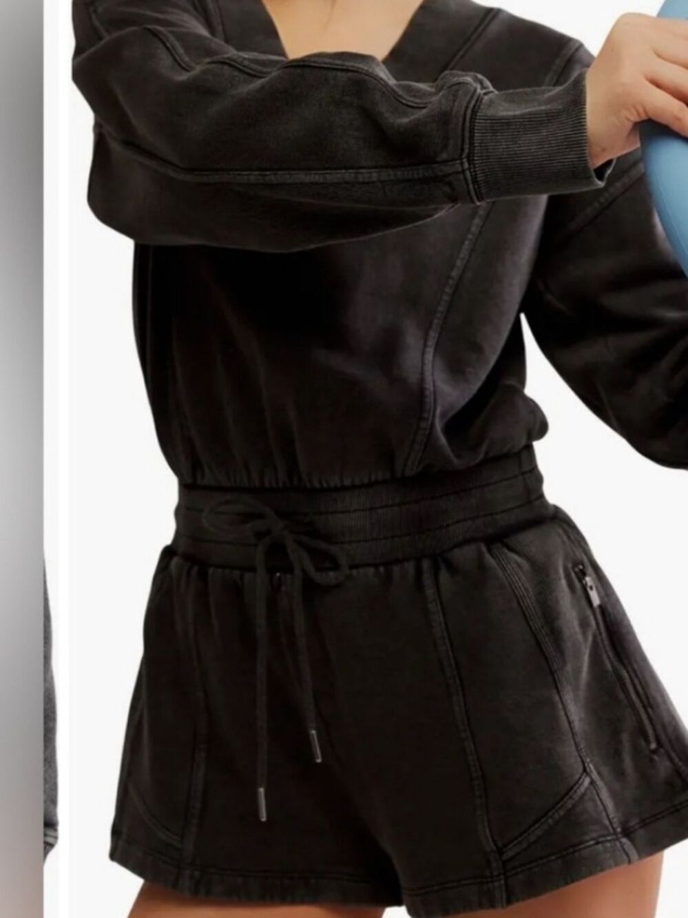 Free People movement intercept romper. NWT. Black - Picture 4 of 4